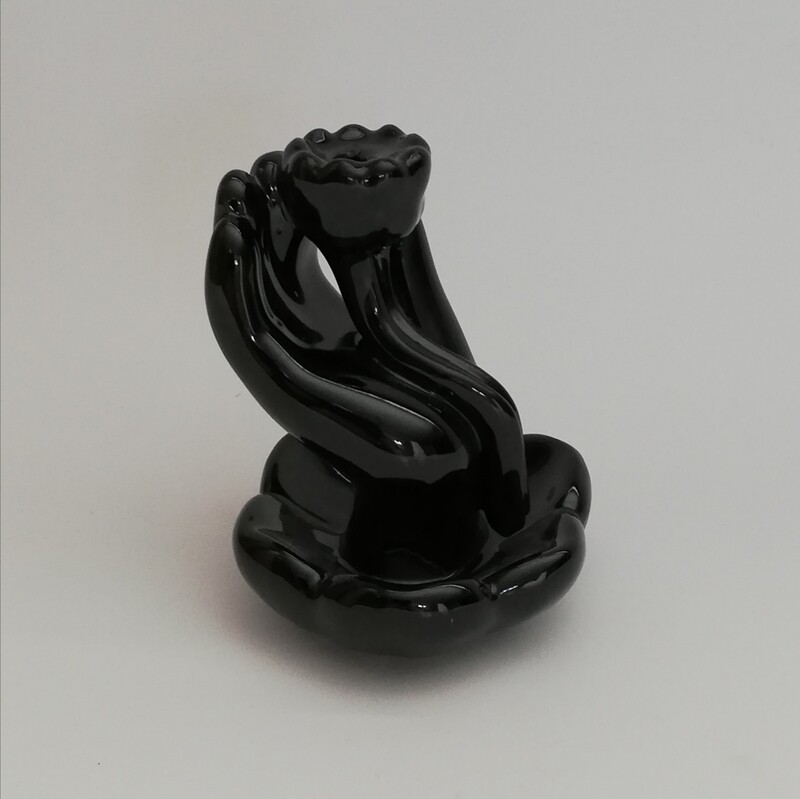 Hand & lotus flower backflow burner