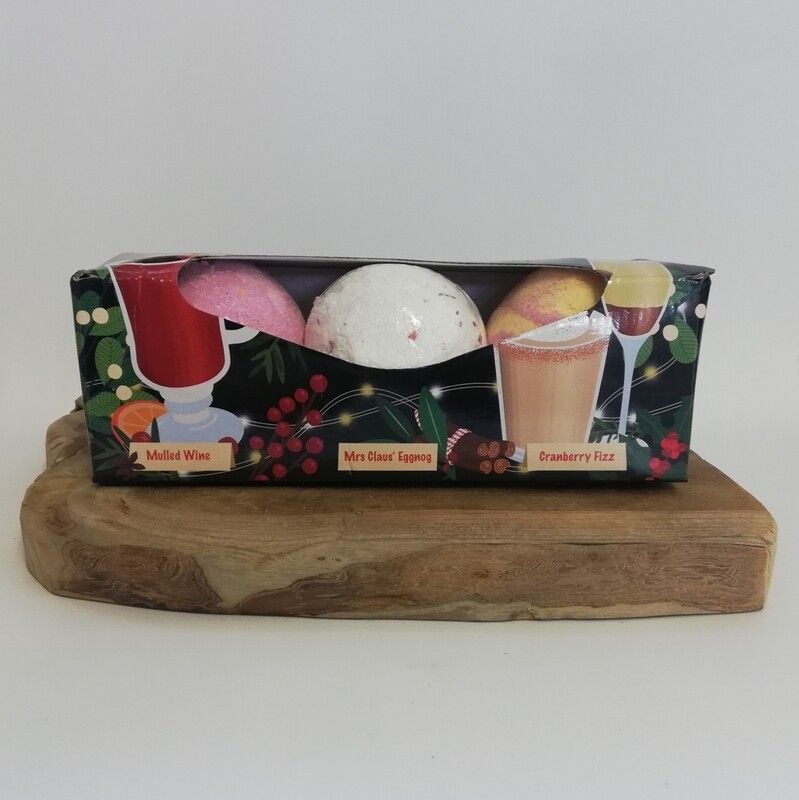 Set van 3 Christmas cocktail bruisballen