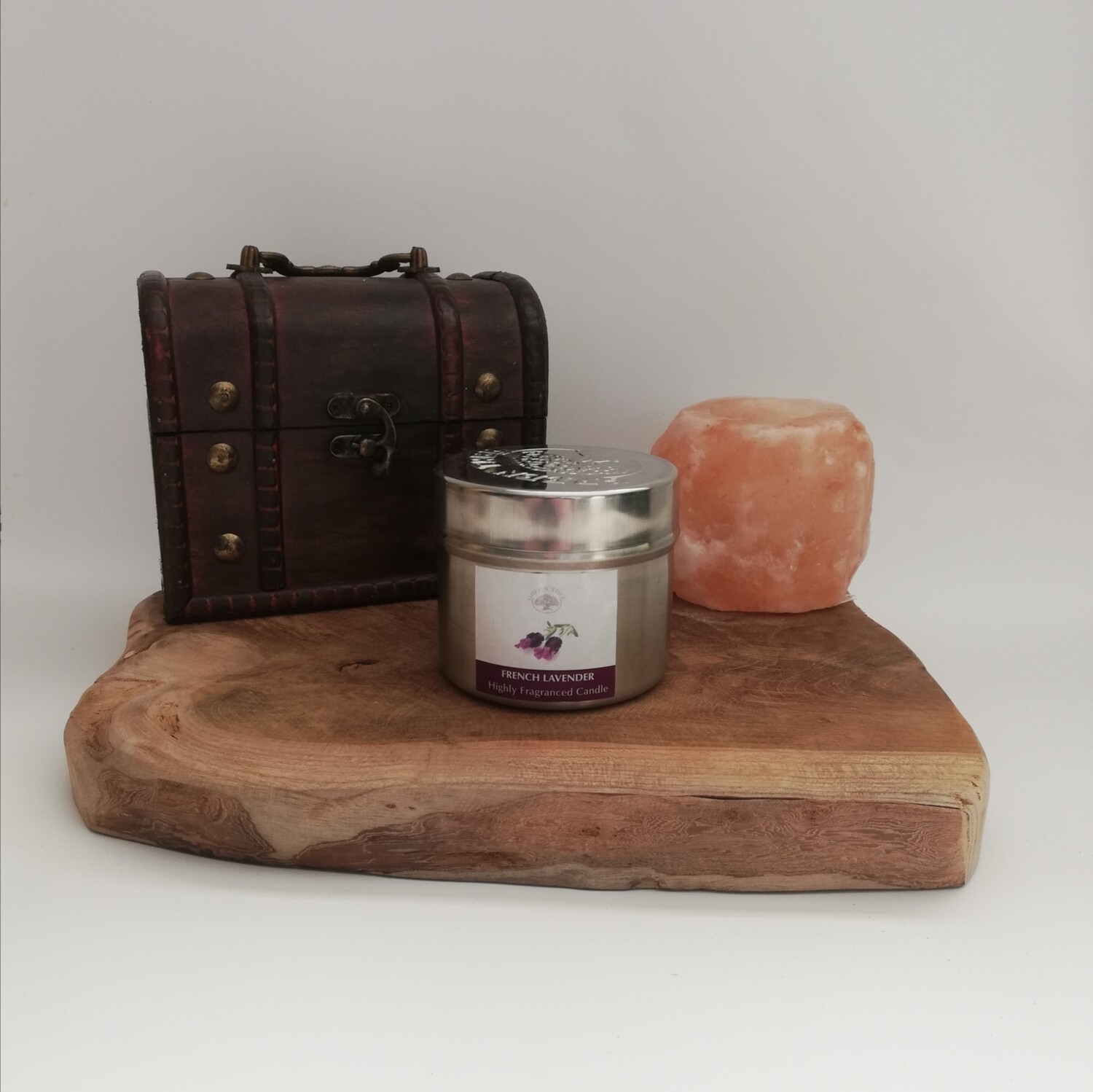 Green tree scented candle French lavender