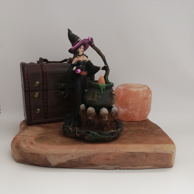 Witch with cauldron backflow