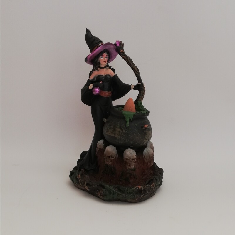 Witch with cauldron backflow