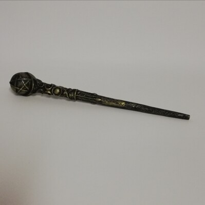 Bronze pentagram wand