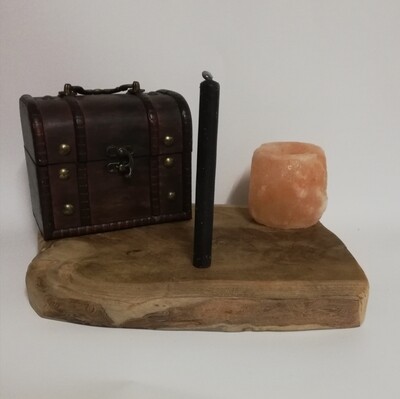 Ritueel kaars 15 cm zwart