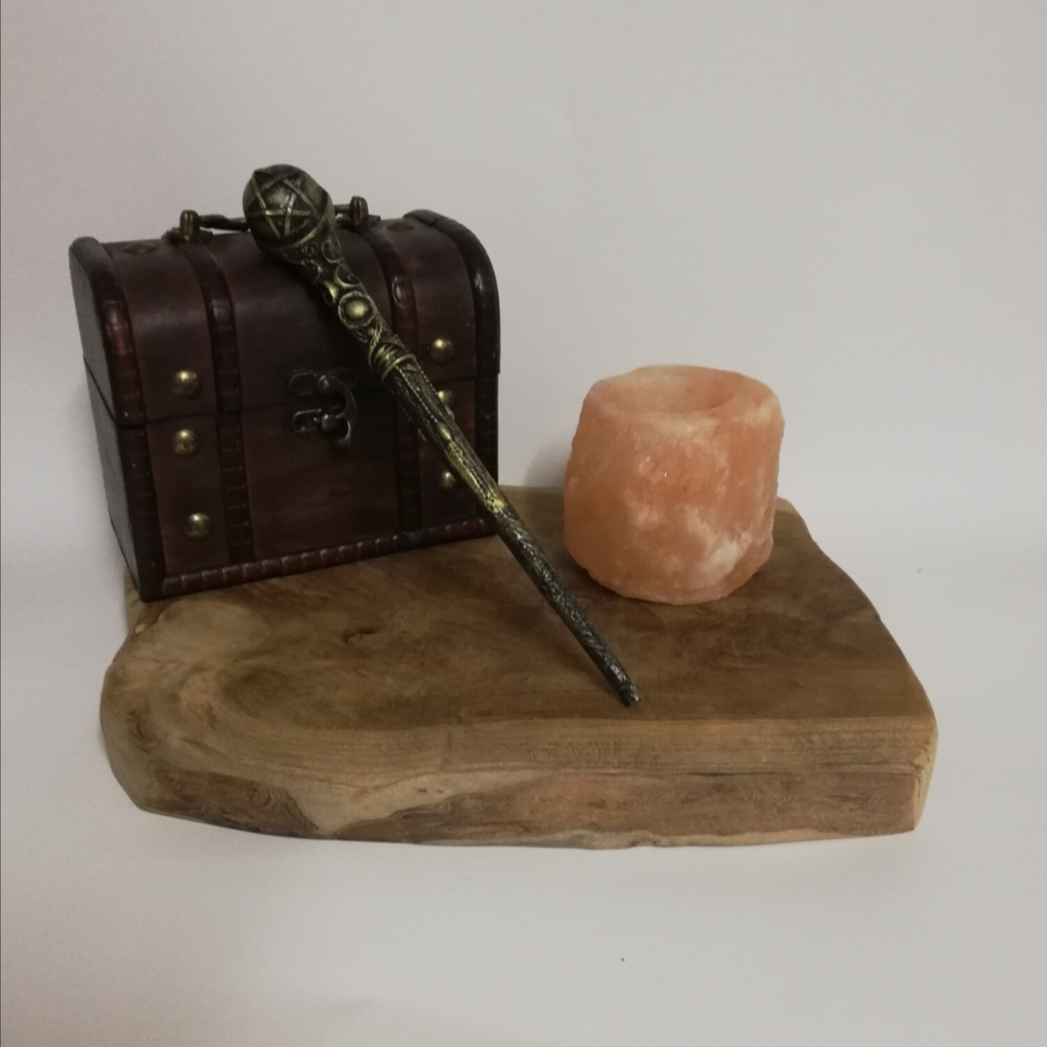 Bronze pentagram wand