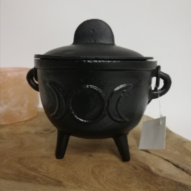 Gietijzeren cauldron tripple moon small