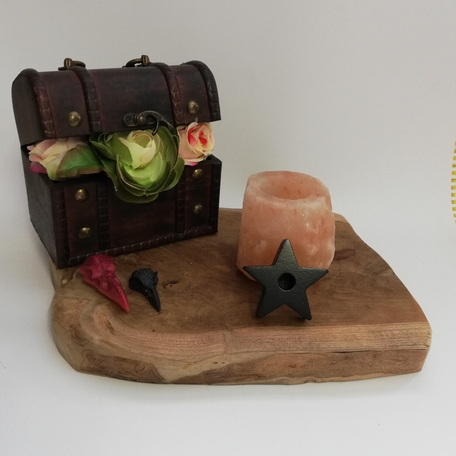 Zwarte ster spell kaars houder