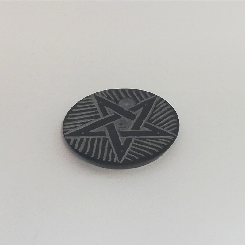 Wierook en kegeltjes brander pentagram zeepsteen