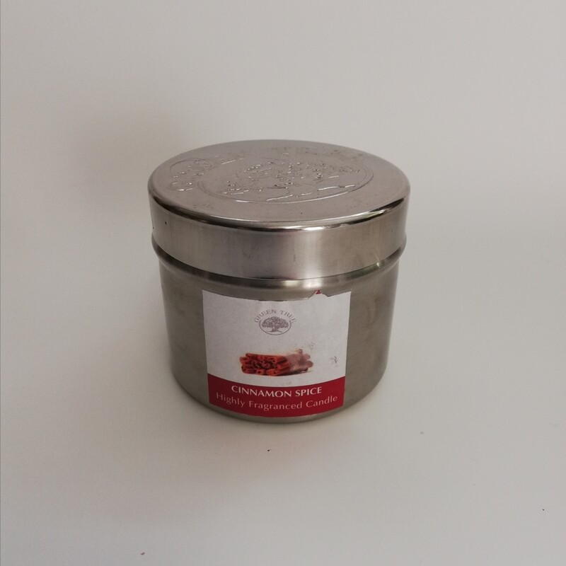 Green tree Cinnamon Spice geurkaars in blik