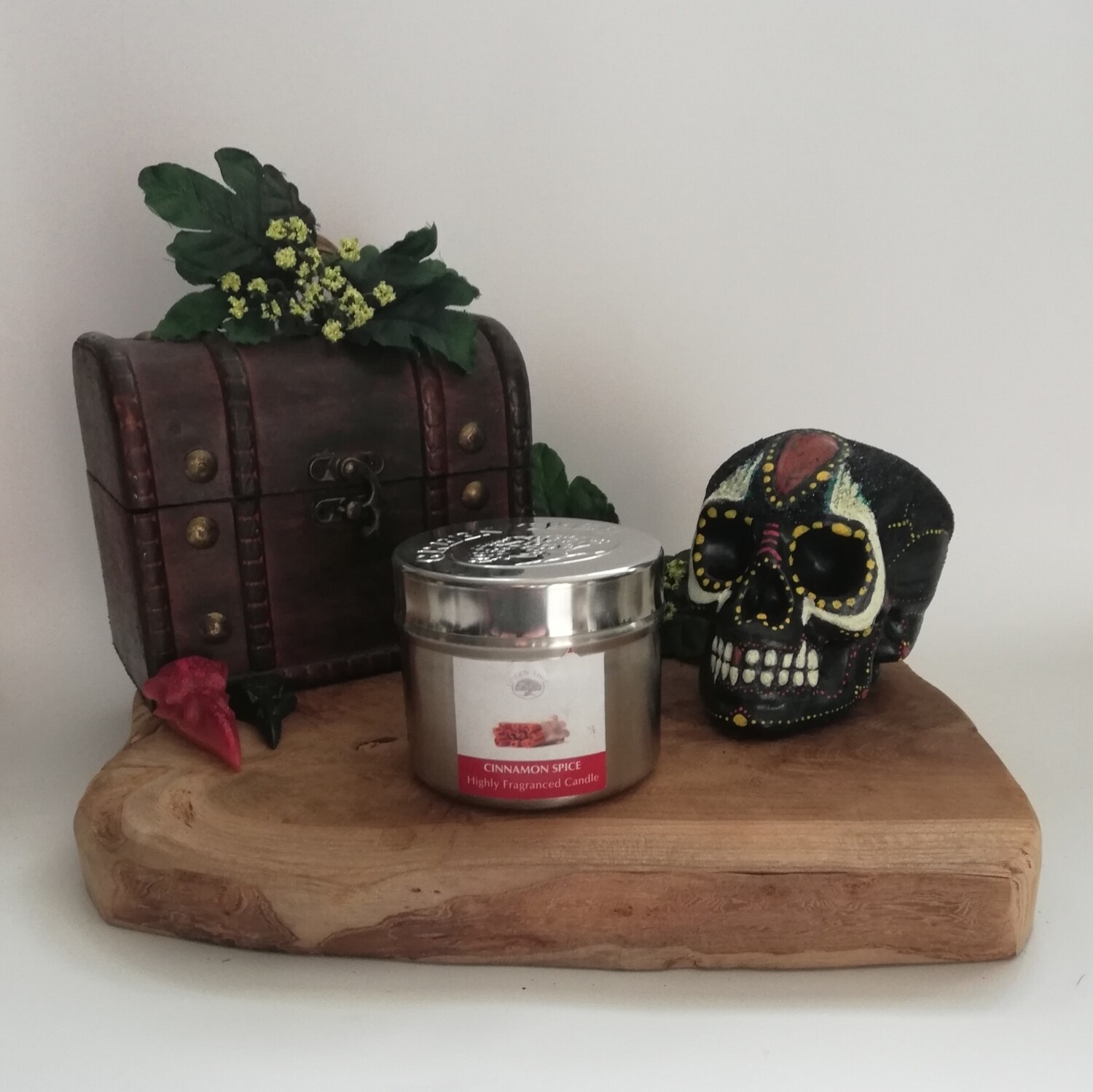 Green tree Cinnamon Spice geurkaars in blik