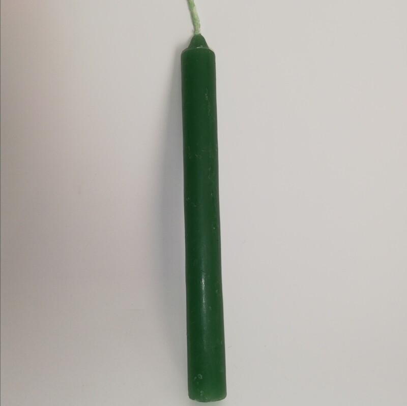 Ritueel kaars 15 cm  groen