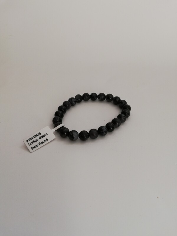 Sneeuwvlok obsidiaan armband 8 mm