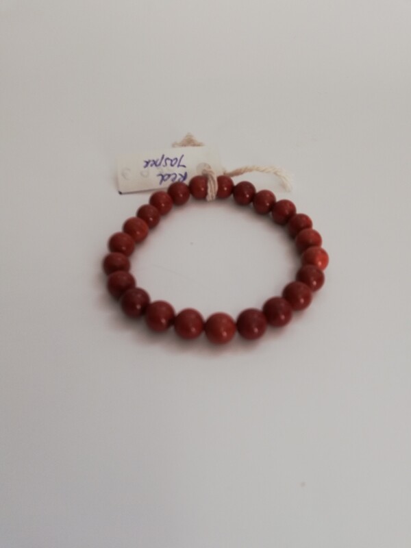 Red Jaspis armband 8 mm