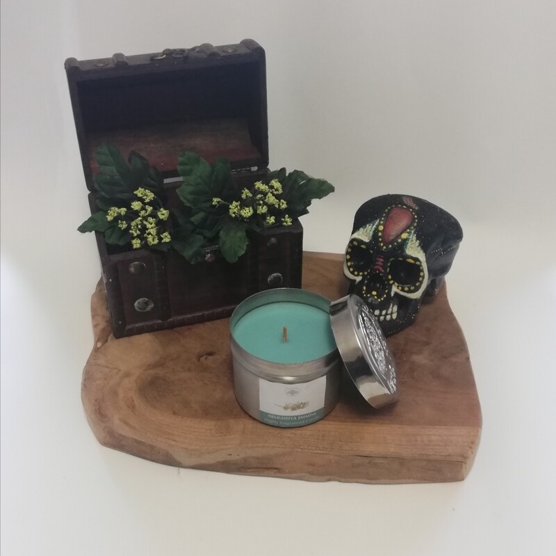 Green tree Delightful Jasmine geurkaars in blik