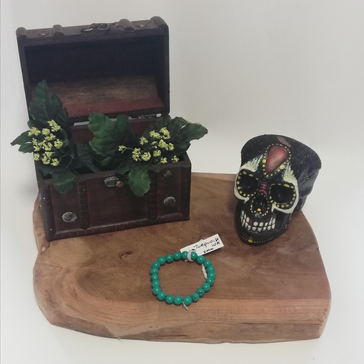 Turquoise armband USA 8mm