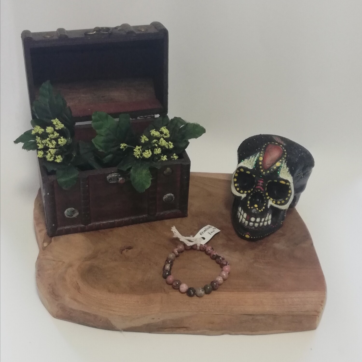 Rhodoniet armband 8mm