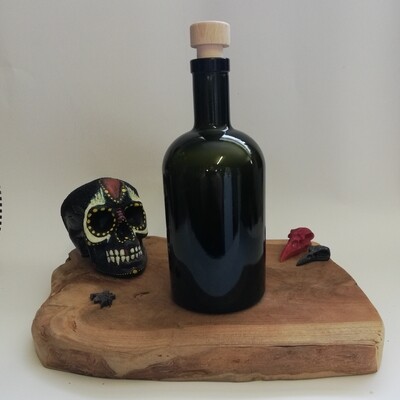Antieke groene apothekersfles 500ml