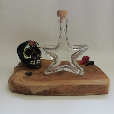Ster fles in doorzichtig glas 200ml