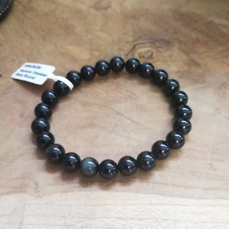 Rainbow obsidiaan armband 8 mm