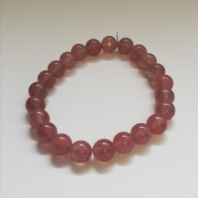Strawberry kwarts armband