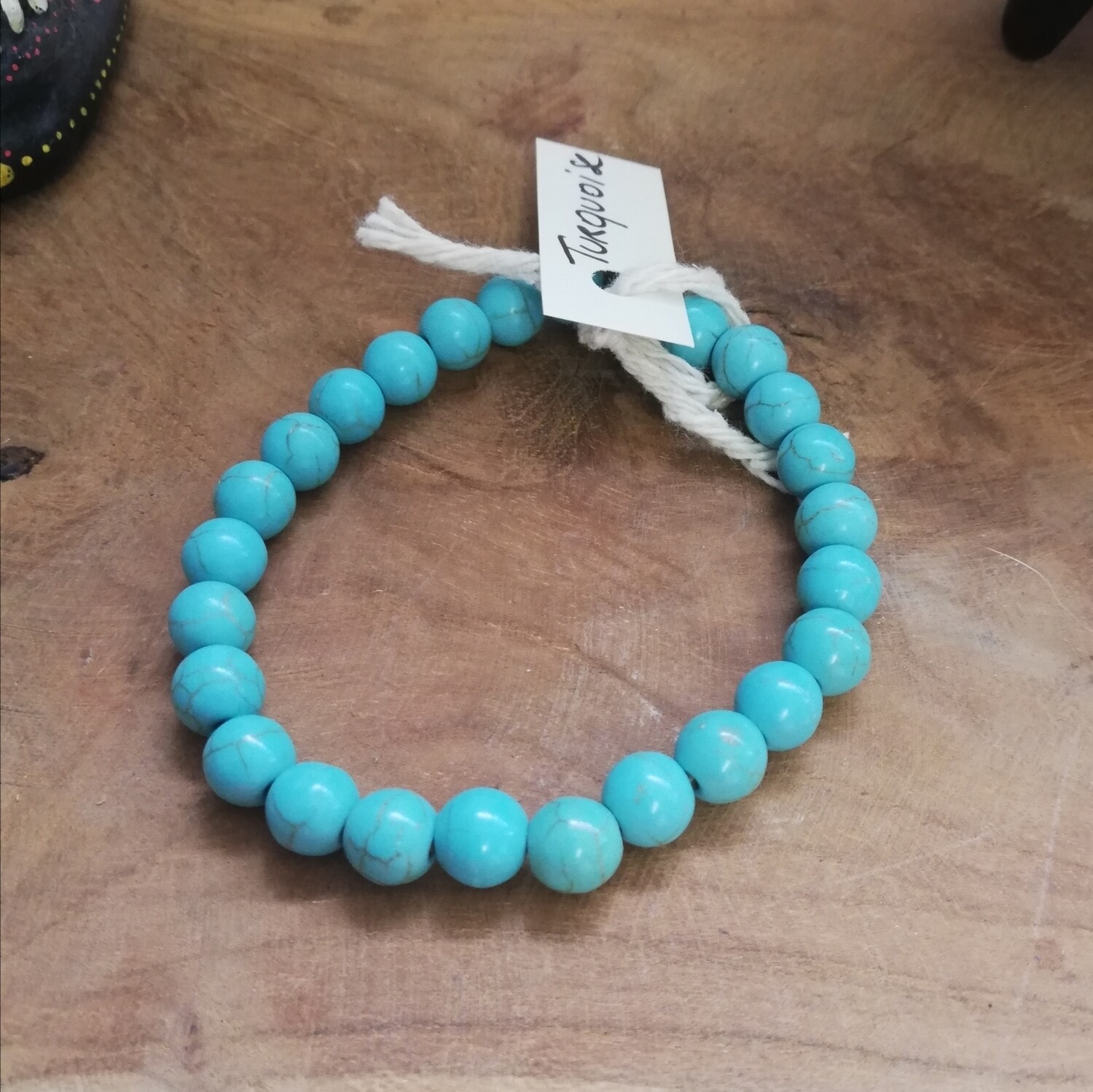 Turquoise armband 8 mm