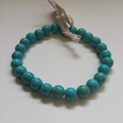 Turquoise armband 8 mm