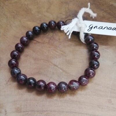 Granaat armband 8mm