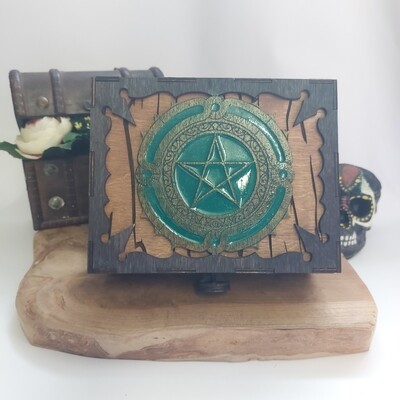 Resin pentagram opberg doos