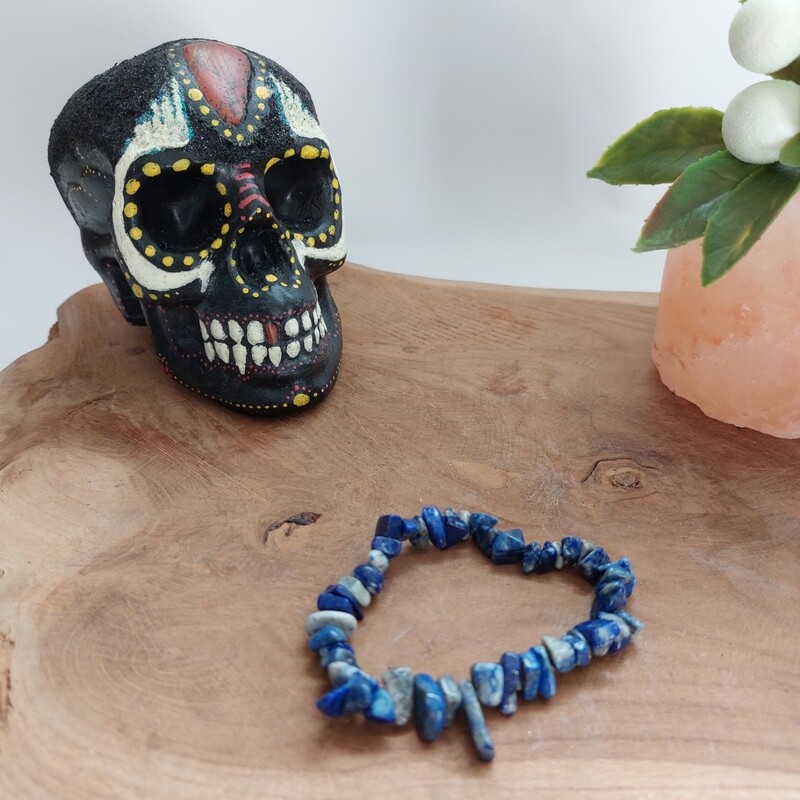 Lapis lazuli chips armband