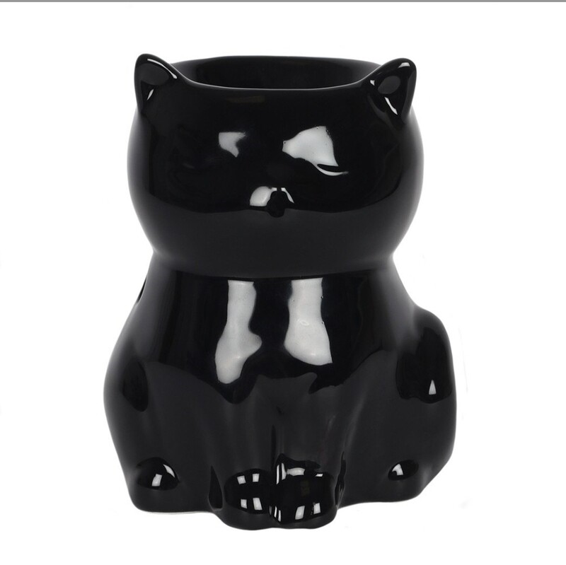 Zwarte kat olie brander