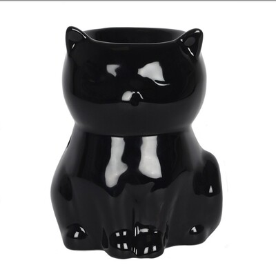 Zwarte kat olie brander