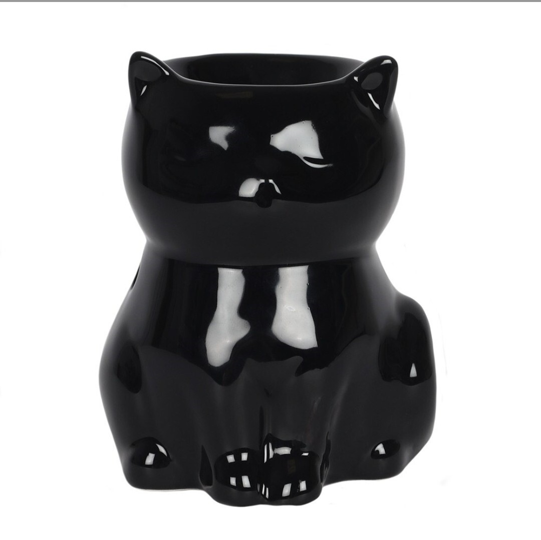 Zwarte kat olie brander