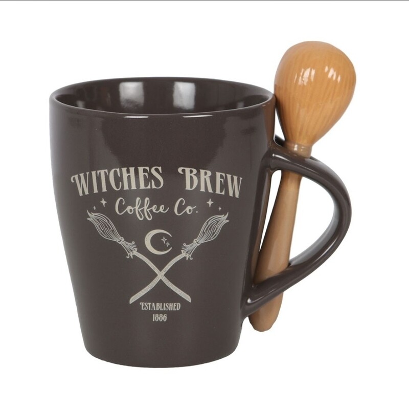 Witches brew koffie mok met lepel