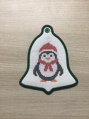 kerstklok pinguin kaart applicatie