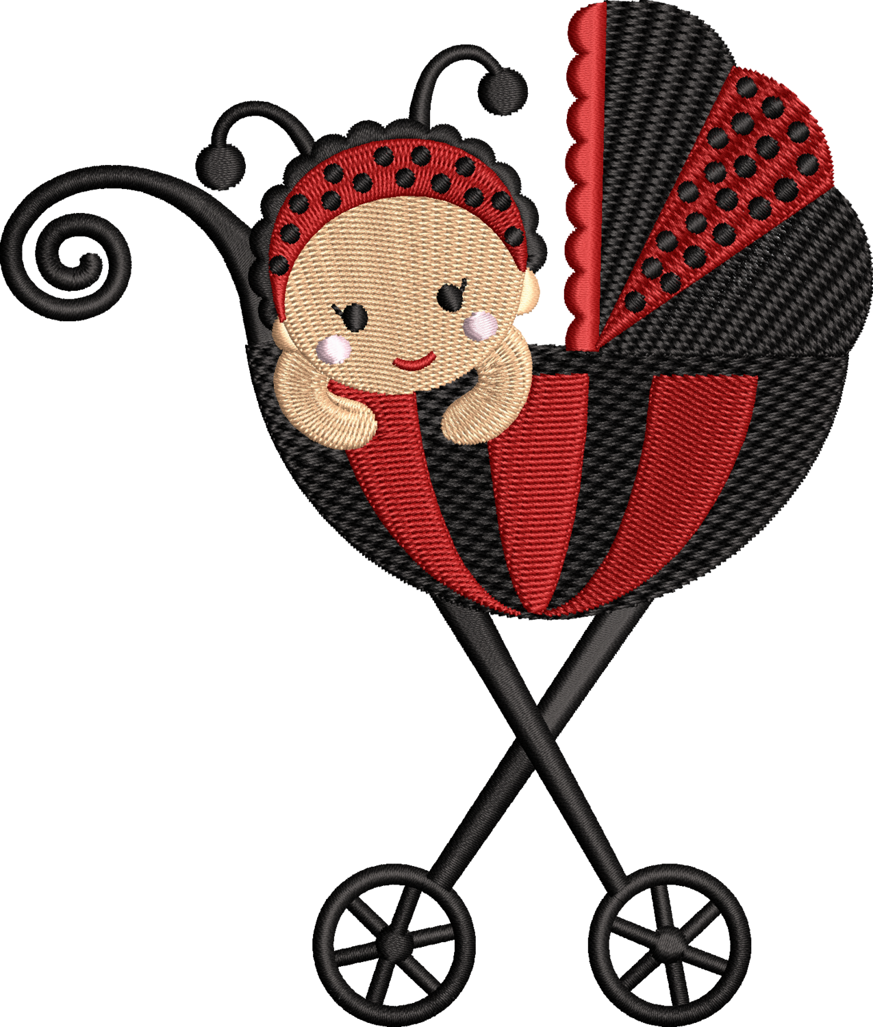 Kinderwagen lieveheersbeestje Kinderwagen lieveheersbeestje