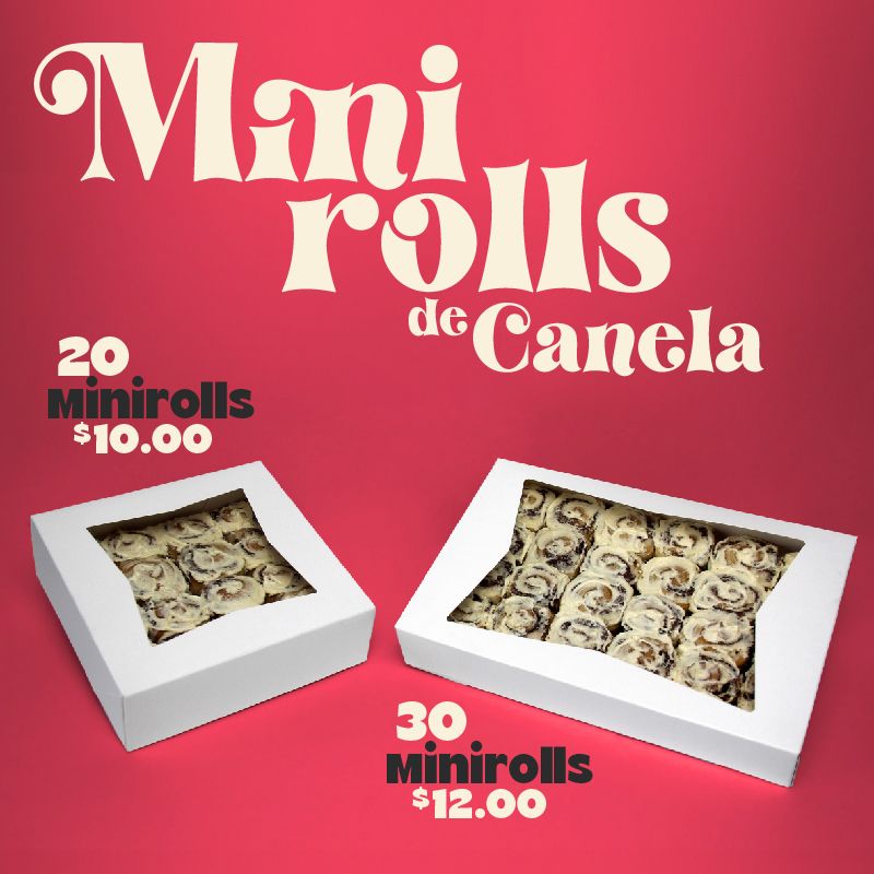 Mini rolls de canela
