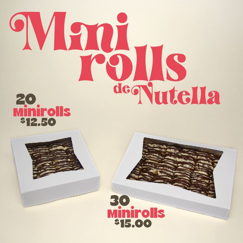 Mini Rolls de Nutella