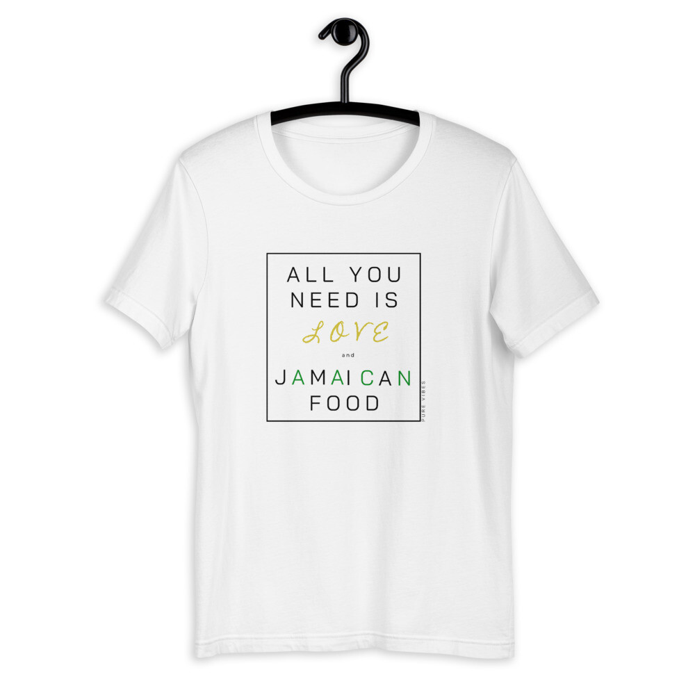 Love & Jamaican Food (Short-Sleeve Unisex T-Shirt)