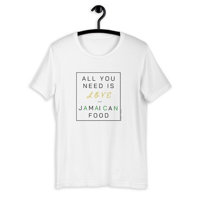 Love & Jamaican Food (Short-Sleeve Unisex T-Shirt)