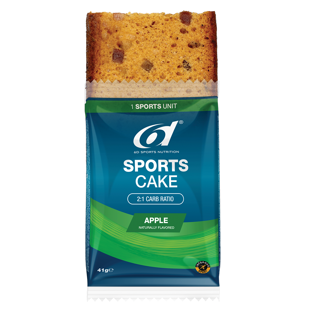 Sports Cake 6 X 41g, smaken: Apple