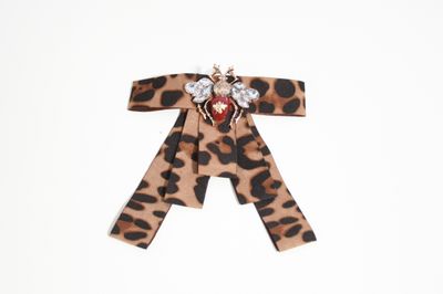 Léopard Élégant Broche Moka