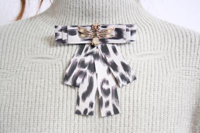 Léopard Élégant Broche Argent