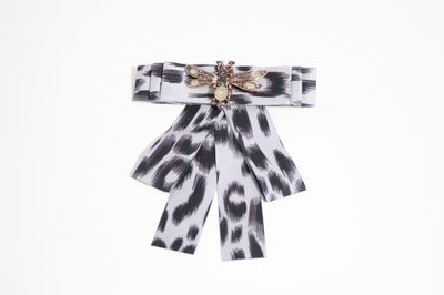 Léopard Élégant Broche Argent