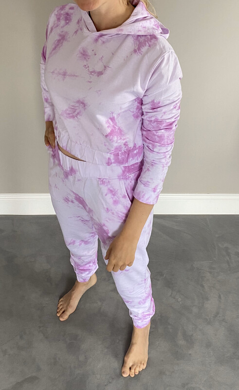 Pink And White Tie Dye Tracksuit / Lounge Wear . Size 8