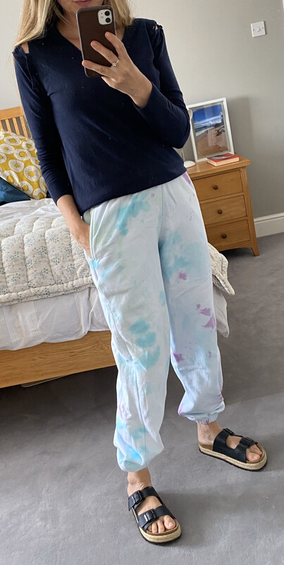 Blue And Purple Tie Dye Joggers Size  10-12