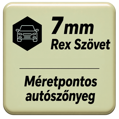 7mm vastag méretpontos Rex szövet autószőnyegek