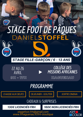 Stage Foot de Pâques Daniel Stoffel