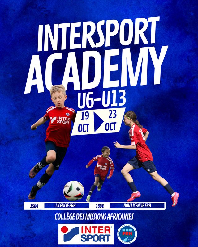 Stage Foot du 19 au 23 Octobre (Non licencié FRH)
