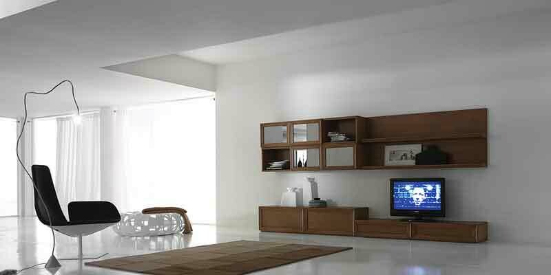 Mobile a parete in rovere