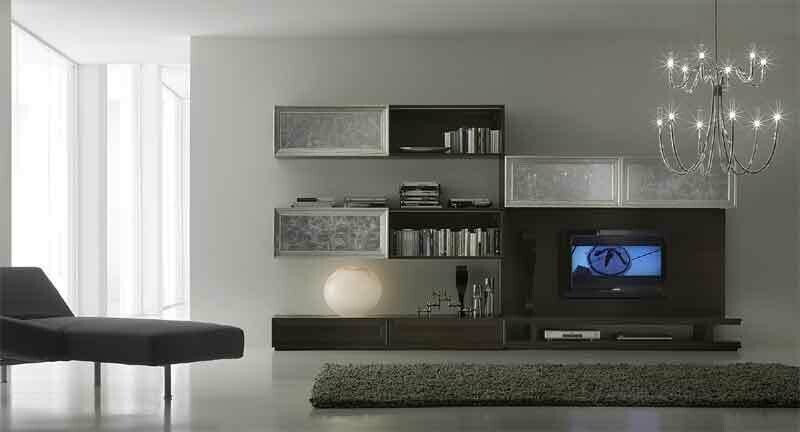 Mobile a parete in rovere