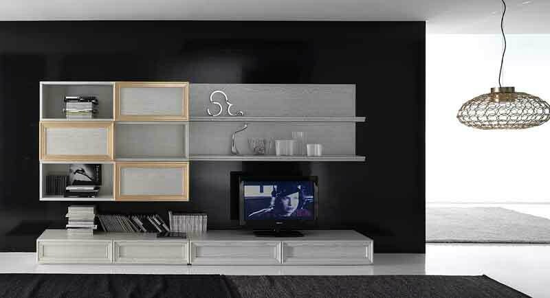 Mobile a parete in rovere
